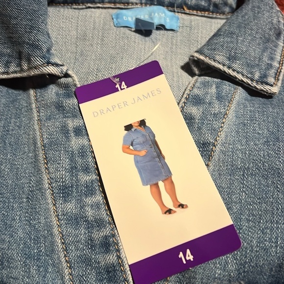 New Draper James Women's blue Denim Dress 6 8 12 16 - Picture 16 of 16